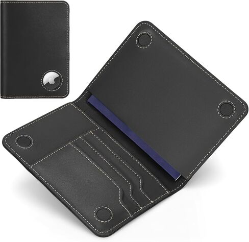 ALLIVE Passport Holder for Travel, Genuine Leather Passport Holder with AirTag Slot, Magnetic Closure, RFID Blocking Passport Cover Travel Wallet for Women Men in Saudi Arabia