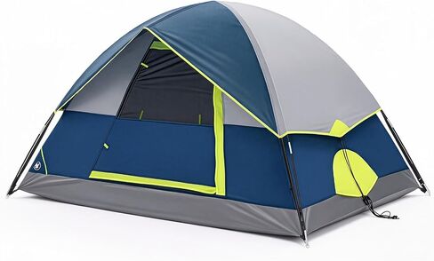 OLIXIS Camping Tent 2/4/6/8 Person, Waterproof Windproof Dome Tent with Rainfly and Multi-Directional Ventilation, Quick Instant Tents Setup for Family Outdoor, Backpacking, Hiking in Saudi Arabia