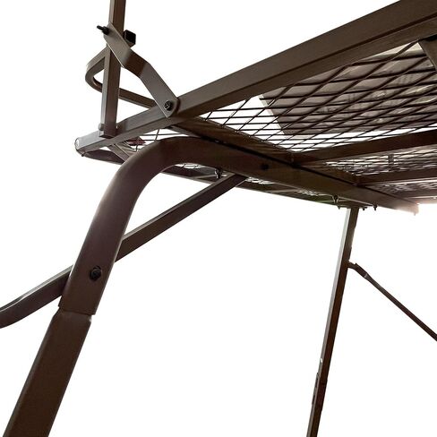 6 Foot Tripod Hunting Tower Blind, 2-Person Stand Elevated, 4' x 4' Platform for Deer Hunting, Antelope and Elk, Camouflage in Saudi Arabia