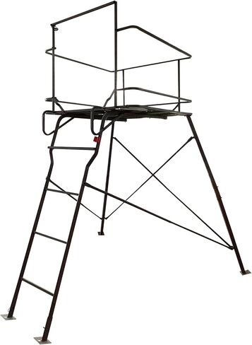 6 Foot Tripod Hunting Tower Blind, 2-Person Stand Elevated, 4' x 4' Platform for Deer Hunting, Antelope and Elk, Camouflage in Saudi Arabia