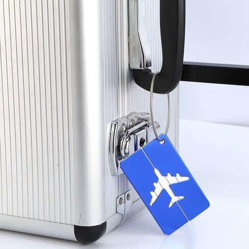 7pcs Set Aluminium Alloy Travel Luggage Bag Identifier Travel Labels Accessories to Quickly Spot Luggage for Suitcases Cover Stainless in Kuwait
