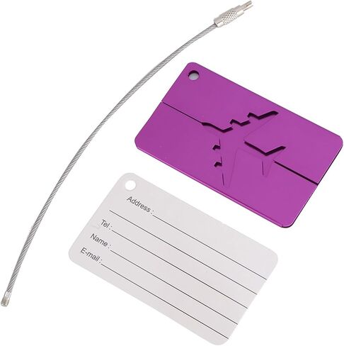 7pcs Set Aluminium Alloy Travel Luggage Bag Identifier Travel Labels Accessories to Quickly Spot Luggage for Suitcases Cover Stainless in Kuwait