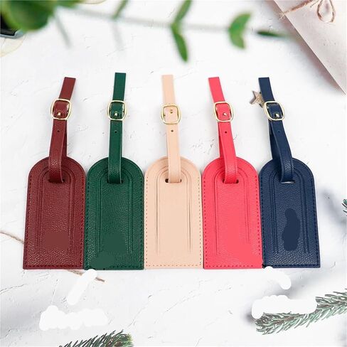 4pcs Name PU Leather Ladies' Handbags, Luggage Tags, Pendants, Anti-loss, Accessories in Saudi Arabia