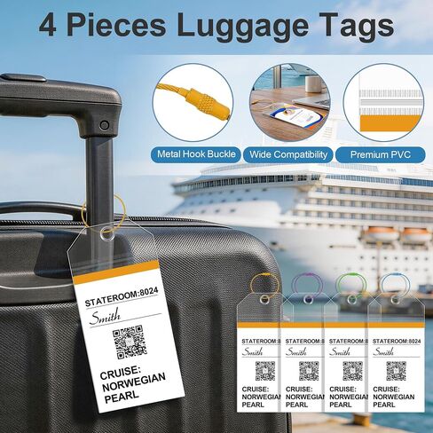 16Pcs Cruise Ship Essentials, Travel Cruise Must Haves with Power Plug Adapter, Includes Waterproof Phone Pouches, Luggage Tags, Lanyard Card Holders, Towel Bands for Beach Chair and Magnetic Hooks in Saudi Arabia