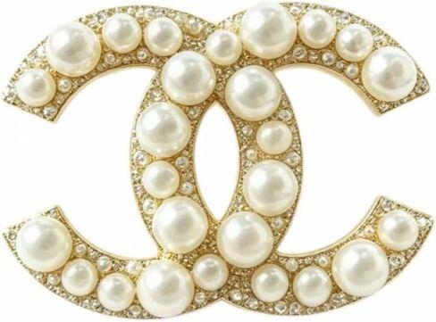Lustrous White Pearl Brooch Pin, Elegant Pearl Brooch Pin, Gold Plated Fashion Accessory in Kuwait