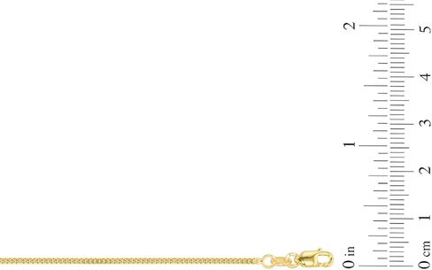 Floreo 10k Yellow Gold 1.4mm Solid Miami Cuban Gourmette Chain Necklace in Saudi Arabia