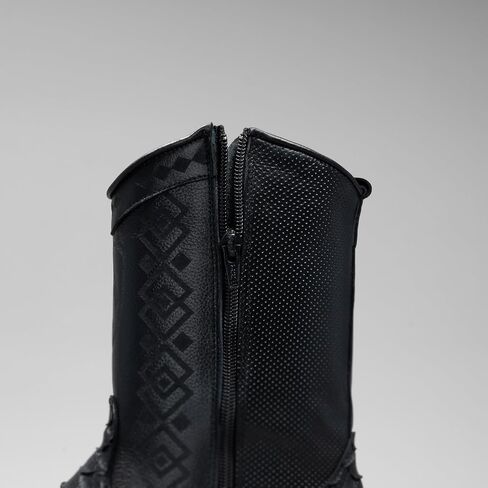 Joe Boots Men’s Snake Print Leather Western Boots – 3/4 Shaft Square Toe Cowboy Boot with Side Zipper Leather Outsole 1.5 Heel in Saudi Arabia