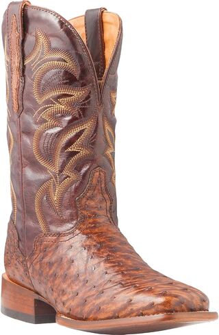 El Dorado Men's Men'S Handmade Full Quill Ostrich Stockman Boot Broad - Ed2213 in Kuwait