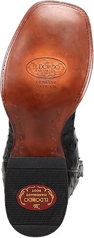 El Dorado Men's Men'S Handmade Full Quill Ostrich Stockman Boot Broad - Ed2213 in Kuwait