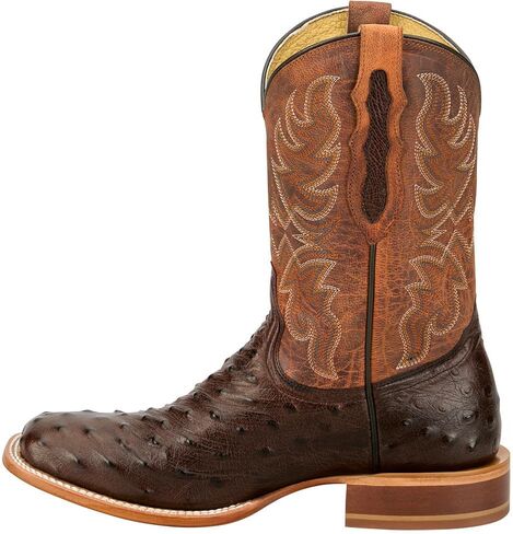 Tony Lama Men's Blaine Kango Tobacco ReQuill Ostrich Vamp 11In Tan Top Boot in Kuwait
