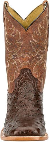 Tony Lama Men's Blaine Kango Tobacco ReQuill Ostrich Vamp 11In Tan Top Boot in Kuwait