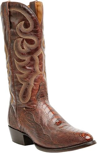 El Dorado Men's Men'S Handmade Ostrich Leg Western Boot Round Toe - Ed2203 in Saudi Arabia