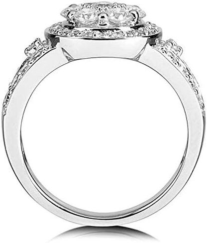طقم زفاف Kobelli Diamond 1 قيراط من الذهب الأبيض عيار 14 قيراط in Kuwait