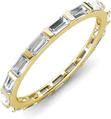 TriJewels Lab Grown Diamond Baguette Shape 0.90 ctw Eternity Band in 14K Gold in Saudi Arabia