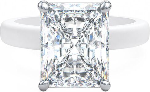 Rinfit Thin Silicone Ring with Stone - Emerald Cut Cubic Zirconia Solitaire Promise Ring for Her - Rubber Wedding Bands Women - Patent Pending in Kuwait