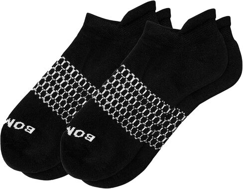 BOMBAS Women's Solid Black Ankle Socks, 6-Pack Cushioned Athletic Low Cut Socks, Size Medium (7.5-11) in Kuwait