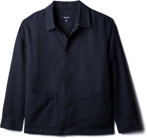 Huckberry Wills Cotton Linen Chore Jacket, Mens Warm Weather Jacket in Kuwait