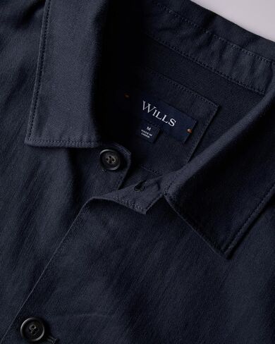 Huckberry Wills Cotton Linen Chore Jacket, Mens Warm Weather Jacket in Kuwait