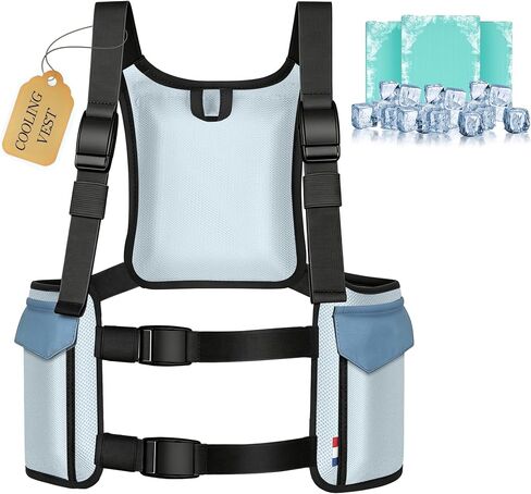 Cooling Vest for Women Men: Lightweight Ice Vest Summer Essentials for Garden Outdoor Sports Mother Father Day Gift in Saudi Arabia
