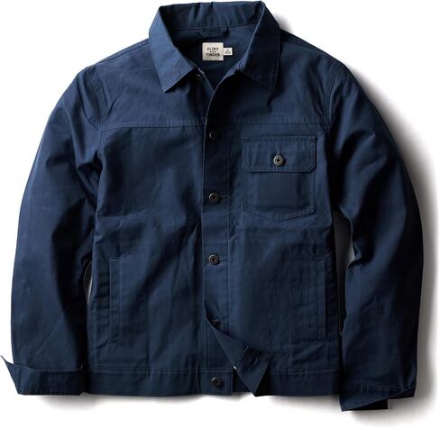 Huckberry Flint and Tinder Dry Wax Trucker Jacket, Unlined Mens Lightweight Cotton Jacket in Kuwait