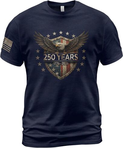 Patriotic Shirts for Men, American 250th Anniversary Shirt, 1776-2026 250th Anniversary Shirt in Saudi Arabia