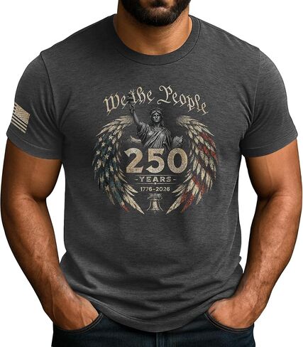 Patriotic Shirts for Men, American 250th Anniversary Shirt, 1776-2026 250th Anniversary Shirt in Saudi Arabia