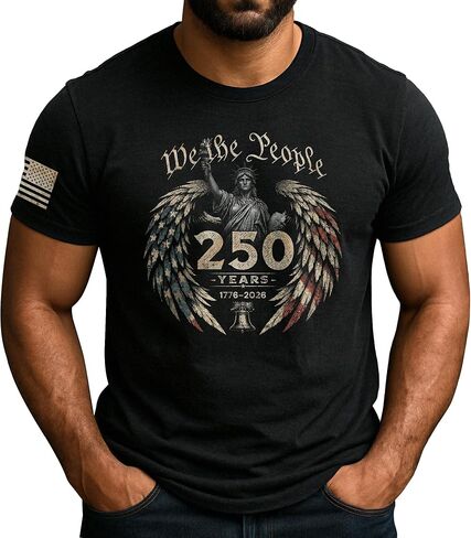 Patriotic Shirts for Men, American 250th Anniversary Shirt, 1776-2026 250th Anniversary Shirt in Saudi Arabia
