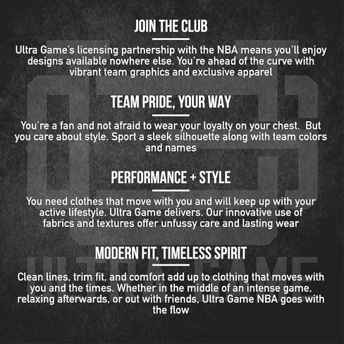 تي شيرت Ultra Game الرسمي للرجال من NBA بدون أكمام فائق النعومة - أسود in Kuwait