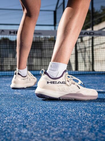 حذاء HEAD النسائي Motion Team 1.5 Padel - جزء علوي متين مسامي، نعل أوسط ثابت من مادة EVA، قبضة 360 درجة، دعم مضاد للالتواء in Kuwait
