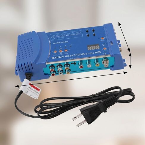 RF Converter Modulator, 3 CVBS Inputs, Support PAL NTSC, 136 Channels. Plug and Play RF Coaxial Modulator for Home TV with F Female Coaxial Input and RF Output (US Plug) in Saudi Arabia