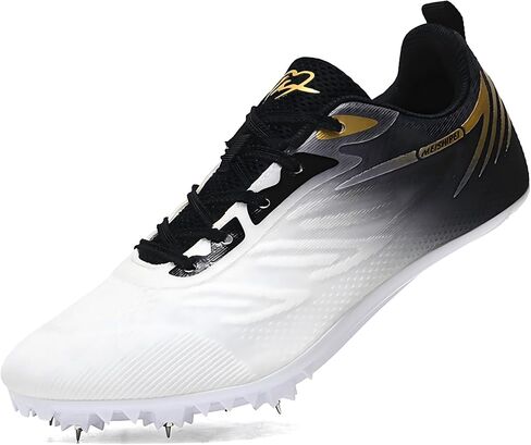 Qiucdzi Track and Field Shoes for Women Men's Track Spikes Boys and Girls Kids Running Racing Shoes Jumping Sneakers in Saudi Arabia