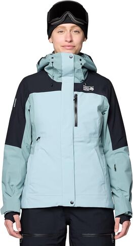 Mountain Hardwear Women's Powder Maven Jacket, Ice Shadow, Blue Sage, Black, M in Kuwait