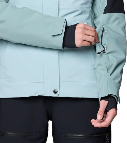 Mountain Hardwear Women's Powder Maven Jacket, Ice Shadow, Blue Sage, Black, M in Kuwait