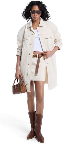 Michael Kors Women's Oversized Denim Coat in Saudi Arabia