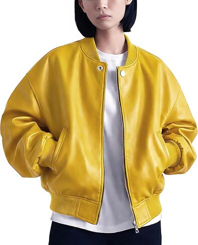 Oversized Leather Jacket Women - Lambskin Leather Plus Size Jacket For Women in Saudi Arabia