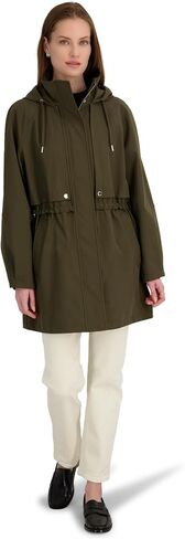 سترة Diana Softshell Anorak للسيدات من TAHARI - سترة خفيفة الوزن مقاومة للماء وغطاء للرأس قابل للفصل in Kuwait