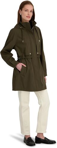 سترة Diana Softshell Anorak للسيدات من TAHARI - سترة خفيفة الوزن مقاومة للماء وغطاء للرأس قابل للفصل in Kuwait