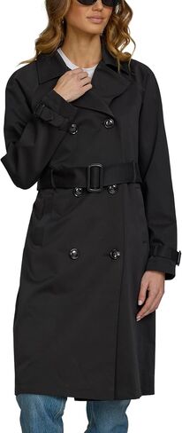 Steve Madden Women's Long Oversized Lapel Jacket — Relaxed Open Front, Lightweight Trench Style, Spring Fashion Coat in Kuwait