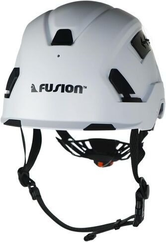 Fusion Climb Meka II Climbing and Zipline Safety Helmet - White, 6.25-Inch H x 10.3-Inch L x 8.25-Inch W in Saudi Arabia