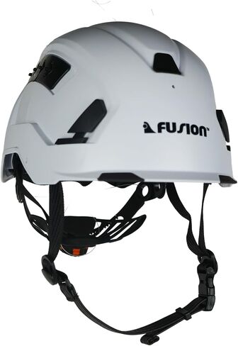 Fusion Climb Meka II Climbing and Zipline Safety Helmet - White, 6.25-Inch H x 10.3-Inch L x 8.25-Inch W in Saudi Arabia