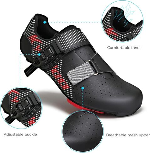 Kyedoo Mens Wide Cycling Shoes Compatible with Peloton Bike Shoes for Indoor Outdoor with Delta Cleats Gym Racing Bicycle in Saudi Arabia
