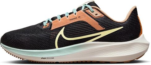 Nike Pegasus 40 Road Running Shoes (FQ6852-081, Black/Sail/Jade Ice/Citron Tint) in Saudi Arabia