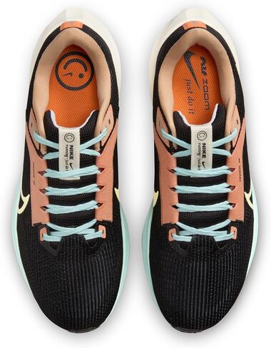 Nike Pegasus 40 Road Running Shoes (FQ6852-081, Black/Sail/Jade Ice/Citron Tint) in Saudi Arabia
