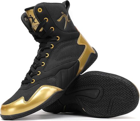 Men's Wrestling Shoes Men Boxing Shoes High Top Fitness Weightlifting Powerlifting Shoes Zero Drop in Kuwait
