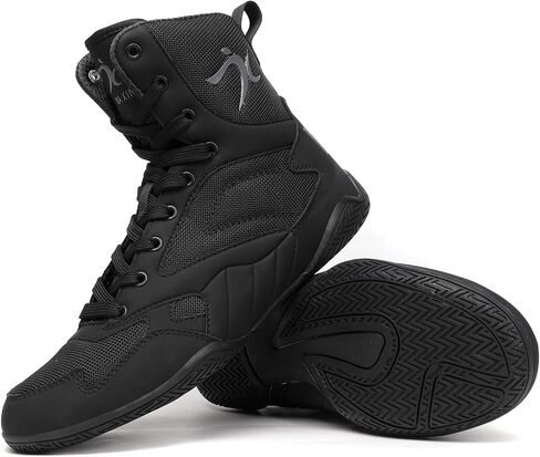 Men's Wrestling Shoes Men Boxing Shoes High Top Fitness Weightlifting Powerlifting Shoes Zero Drop in Kuwait
