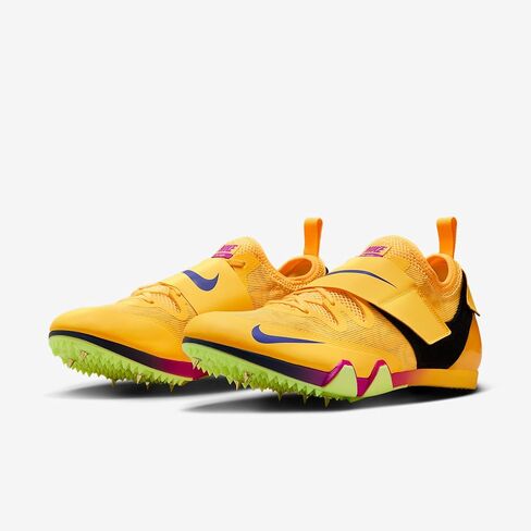 Nike Pole Vault Elite Track & Field Jumping Spikes (Citron Pulse/Volt Ice/Vivid Purple/Indigo Burst) Size 11 in Kuwait