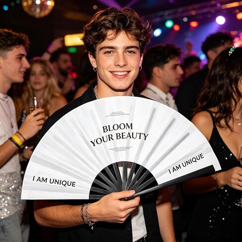 YumSur 20 Sets Sublimation Folding Clap Fan Blanks White Polyester Sublimation Fan Bulk DIY Heat Transfer Printing Fans for Line Dancing, Wedding, Graduation, Party in Saudi Arabia