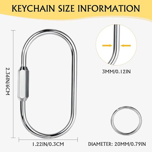 Tiezzi Gold Brass Key Rings, Carabiner Clip for Labubu Lock Keychain, Screw Lock Keys Organizer, Purse Bag Accessories Charms in Kuwait