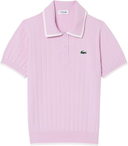 سترة جولف نسائية بأكمام قصيرة وياقة بولو من Lacoste in Kuwait