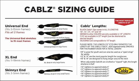 Cablz Original Eyewear Retainer | Stainless Cable Eyewear Retainer Strap in Saudi Arabia